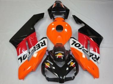 Honda CBR1000RR Motorrad Verkleidung 2004-2005 - Orange Weiss Rot Glanzendes Schwarz Repsol