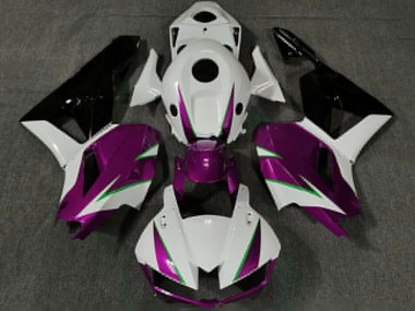 Honda CBR600RR Motorrad Verkleidung 2013-2023 - Weiss Rosa Grun Glanzendes Schwarz
