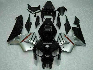 Honda CBR600RR Motorrad Verkleidung 2005-2006 - Glanzendes Schwarz Silber