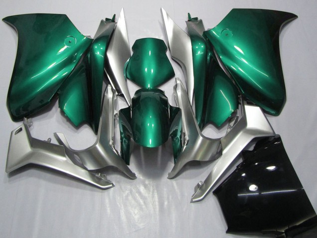 Honda VFR 1200 Motorrad Verkleidung 2010-2014 - Silber Seafoam Grun