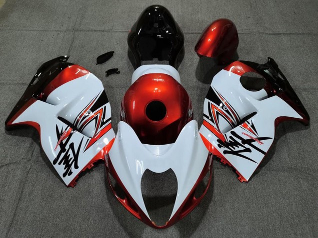 Suzuki GSXR 1300 Motorrad Verkleidung 1996-2007 - Weiss Orange
