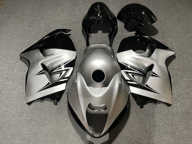 Suzuki GSXR 1300 Motorrad Verkleidung 1996-2007 - Silber Schwarz