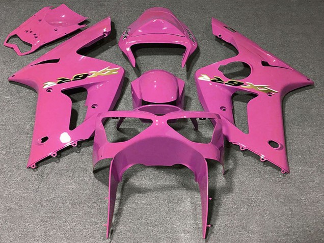 Kawasaki ZX6R Motorrad Verkleidung 2003-2004 - Rosa