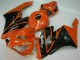Honda CBR1000RR Motorrad Verkleidung 2004-2005 - Orange Glanzendes Schwarz