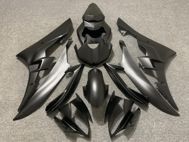 Yamaha R6 Motorrad Verkleidung 2006-2007 - Matt Schwarz