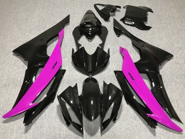 Yamaha R6 Motorrad Verkleidung 2008-2016 - Rosa Glanzendes Schwarz