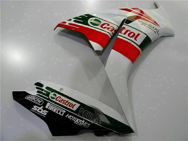 Honda CBR1000RR Motorrad Verkleidung 2012-2016 - Weiss Rot Grun Castrol