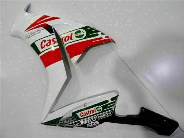 Honda CBR1000RR Motorrad Verkleidung 2012-2016 - Weiss Rot Grun Castrol