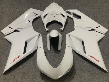 Ducati 848 Motorrad Verkleidung 2007-2014 - Perl Weiss