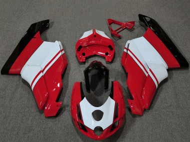 Ducati 749 999 Motorrad Verkleidung 2003-2004 - Weiss Rot Glanzendes Schwarz