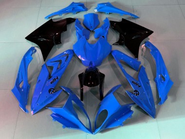 BMW S1000RR Motorrad Verkleidung 2009-2014 - Blau Glanzendes Schwarz