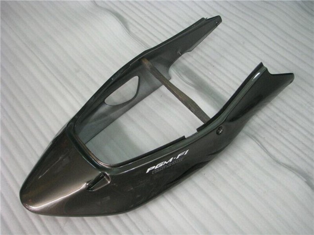 Honda CBR1100XX Blackbird Motorrad Verkleidung 1996-2007 - Glanzendes Schwarz Silber Flamme