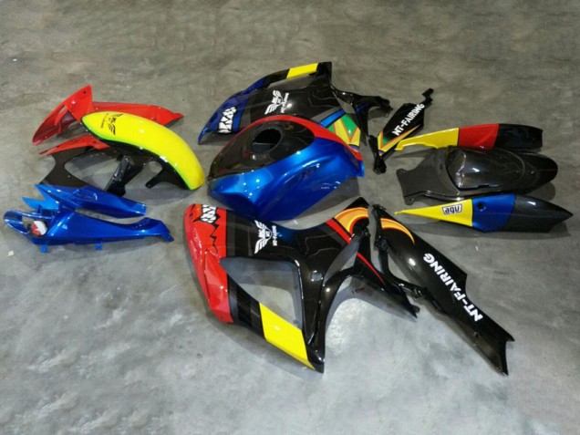 Suzuki GSXR 600/750 Motorrad Verkleidung 2006-2007 - Rot Blau Gelb