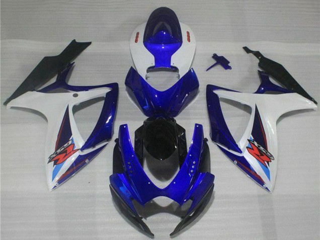 Suzuki GSXR 600/750 Motorrad Verkleidung 2006-2007 - Weiss Blau Schwarz Rot