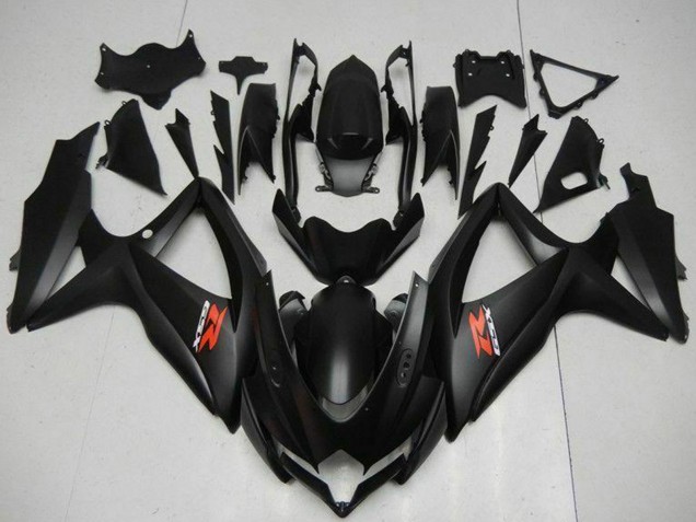 Suzuki GSXR 600/750 Motorrad Verkleidung 2008-2010 - Matt Schwarz Rot