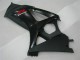Suzuki GSXR 1000 Motorrad Verkleidung 2007-2008 - Glanzendes Schwarz Matt Schwarz Rot