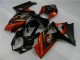 Suzuki GSXR 1000 Motorrad Verkleidung 2007-2008 - Schwarz Orange