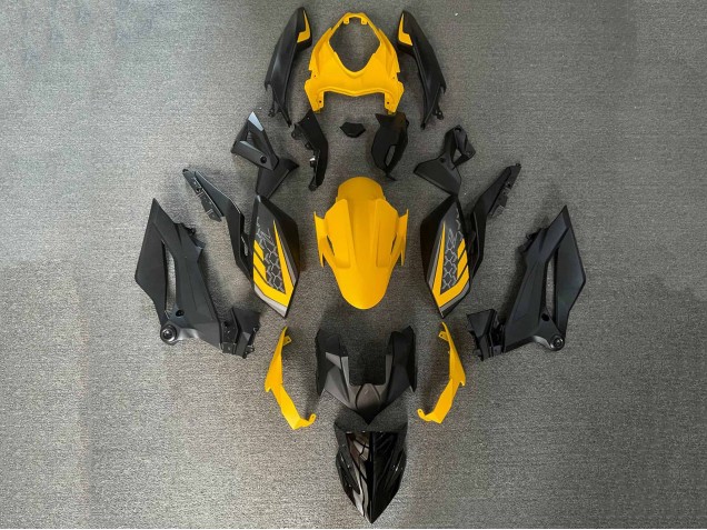 Kawasaki Z400 Motorrad Verkleidung 2018-2024 - Gelb Schwarz