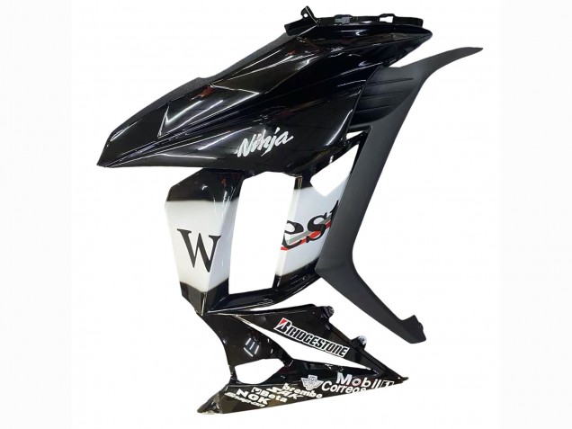 Kawasaki Z1000SX Motorrad Verkleidung 2010-2016 - Glanzendes Schwarz Gold Weiss Mobil West