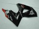 Suzuki GSXR 1000 Motorrad Verkleidung 2009-2016 - Glanzendes Schwarz Rot Leuchtfeuer Motul