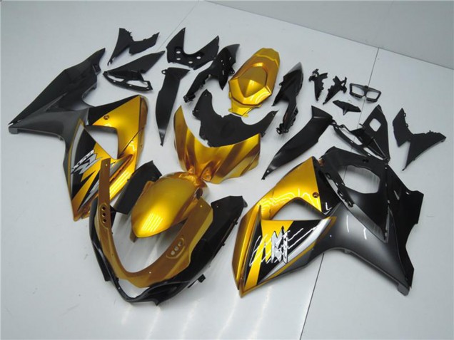 Suzuki GSXR 1000 Motorrad Verkleidung 2009-2016 - Gold Matt Schwarz