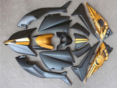 Yamaha TMAX530 Motorrad Verkleidung 2012-2014 - Matt Schwarz Gold