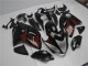 Suzuki GSXR 1300 Hayabusa Motorrad Verkleidung 2008-2020 - Glanzendes Schwarz Rot