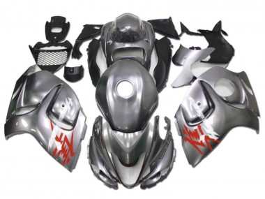 Suzuki GSXR 1300 Hayabusa Motorrad Verkleidung 2008-2020 - Silber