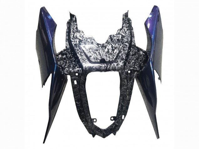 BMW S1000RR Motorrad Verkleidung 2019-2022 - Gradient Blau Lila Geschmiedet Carbonfaser