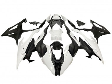 BMW S1000RR Motorrad Verkleidung 2019-2022 - Matt Schwarz Weiss