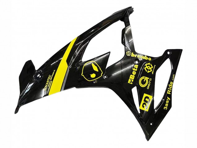 BMW S1000RR Motorrad Verkleidung 2019-2022 - Glanzendes Schwarz Gelb
