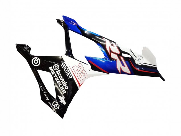 BMW S1000RR Motorrad Verkleidung 2019-2022 - Blau Rot Weiss 23