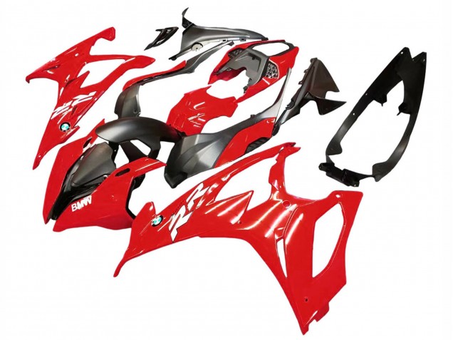 BMW S1000RR Motorrad Verkleidung Kit 2019-2022 - Rot Schwarz