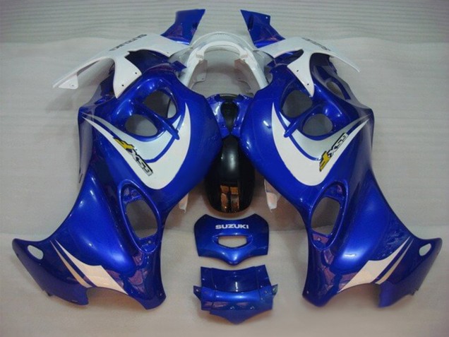 Suzuki GSX600F/GSX750F Motorrad Verkleidung 2004-2006 - Blau Weiss