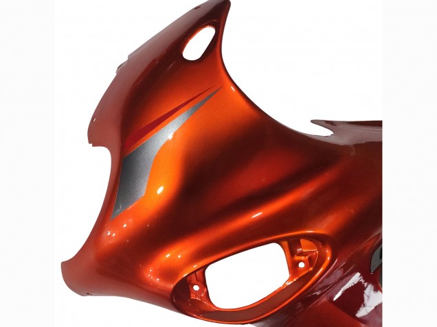 Suzuki GSX600F/GSX750F Motorrad Verkleidung 2004-2006 - Burnt Orange Weiss Logo