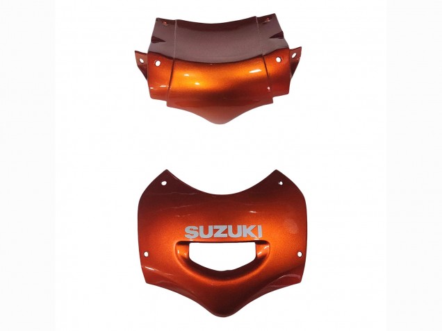 Suzuki GSX600F/GSX750F Motorrad Verkleidung 2004-2006 - Burnt Orange Weiss Logo