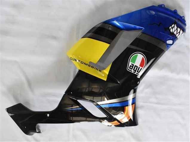 Kawasaki ZX6R Motorrad Verkleidung 2007-2008 - Blau Hai