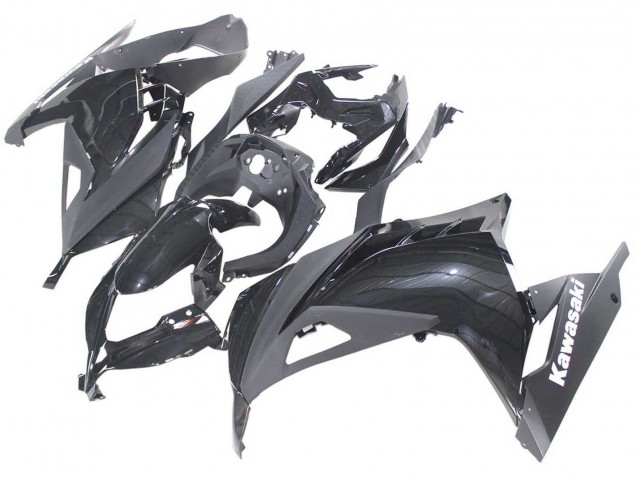 Kawasaki EX300 Motorrad Verkleidung 2013-2024 - Glanzendes Schwarz