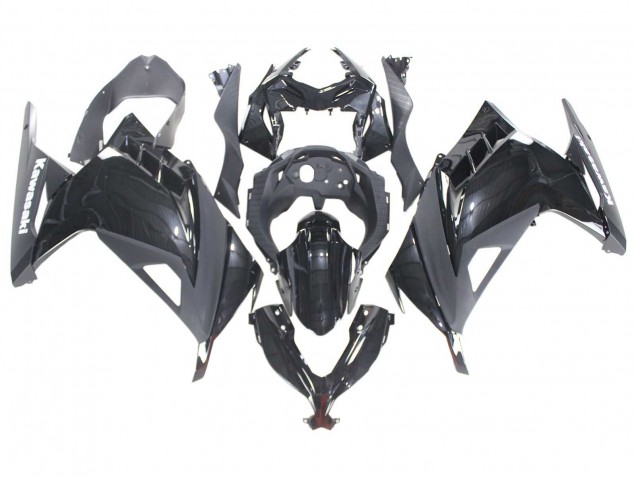 Kawasaki EX300 Motorrad Verkleidung 2013-2024 - Glanzendes Schwarz
