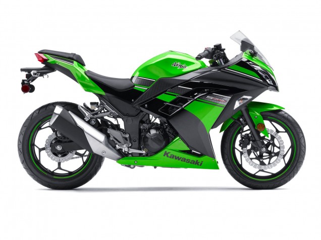 Kawasaki EX300 Motorrad Verkleidung 2013-2024 - Grun Schwarz
