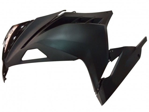 Kawasaki EX300 Motorrad Verkleidung 2013-2024 - Glanzendes Schwarz Matt Schwarz