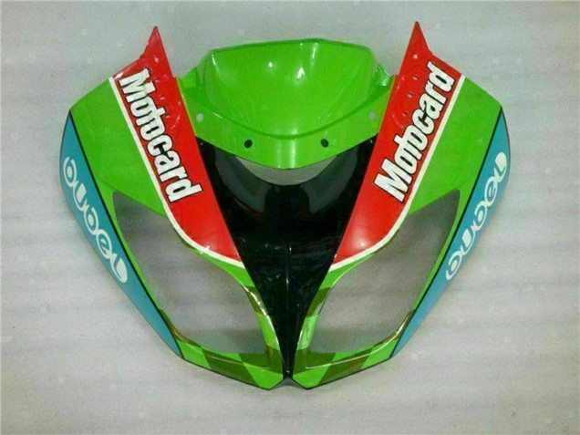 Kawasaki ZX6R Motorrad Verkleidung 2009-2012 - Grun Weiss Rot Schwarz Blau Motocard
