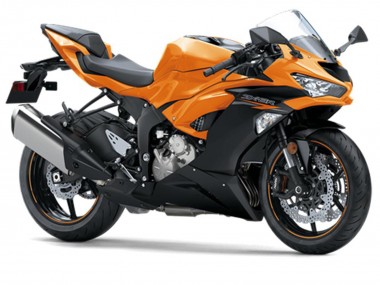 Kawasaki ZX6R Motorrad Verkleidung 2019-2022 - Orange Schwarz