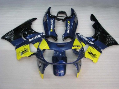 Honda CBR900RR 893 Motorrad Verkleidung 1994-1995 - Blau Gelb Glanzendes Schwarz