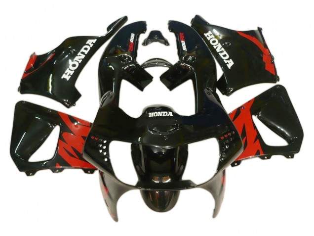 Honda CBR900RR 919 Motorrad Verkleidung 1998-1999 - Rot Glanzendes Schwarz