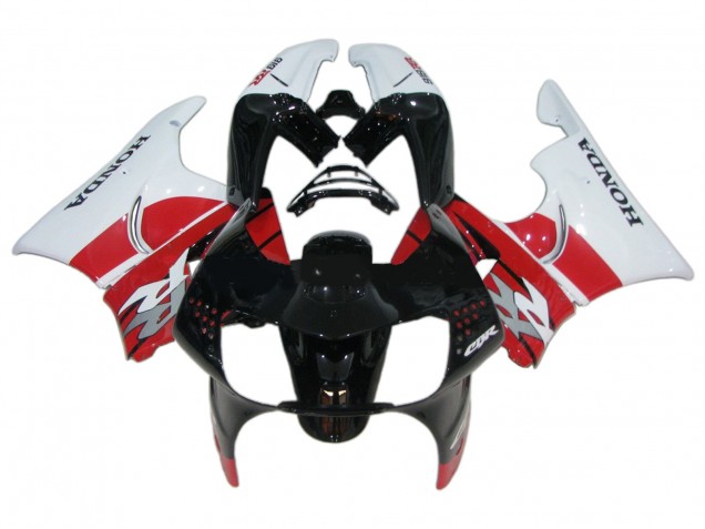 Honda CBR900RR 919 Motorrad Verkleidung 1998-1999 - Weiss Rot Glanzendes Schwarz