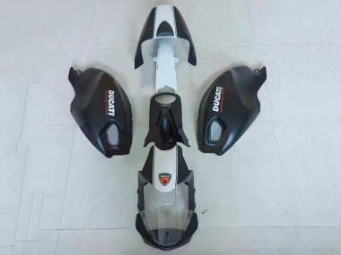 Ducati Monster 696 796 1100 1100S Motorrad Verkleidung 2008-2012 - Weiss Matt Schwarz