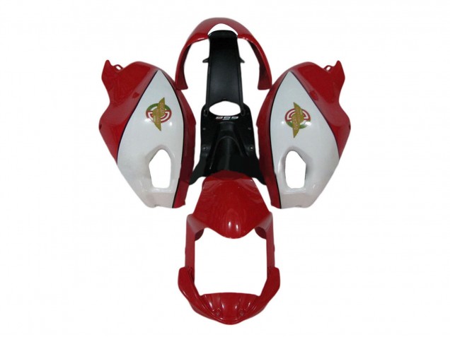 Ducati Monster 696 796 1100 1100S Motorrad Verkleidung 2008-2012 - Weiss Rot
