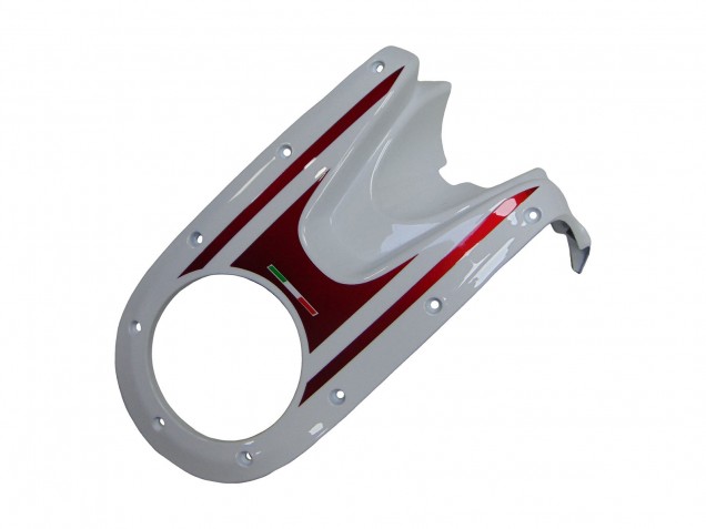 Ducati Monster 696 796 1100 1100S Motorrad Verkleidung 2008-2012 - Weiss Rot Glanzendes Schwarz