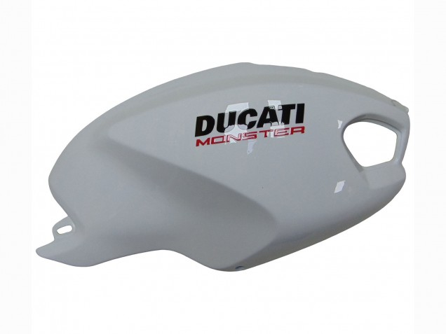 Ducati Monster 696 796 1100 1100S Motorrad Verkleidung 2008-2012 - Weiss Rot Glanzendes Schwarz